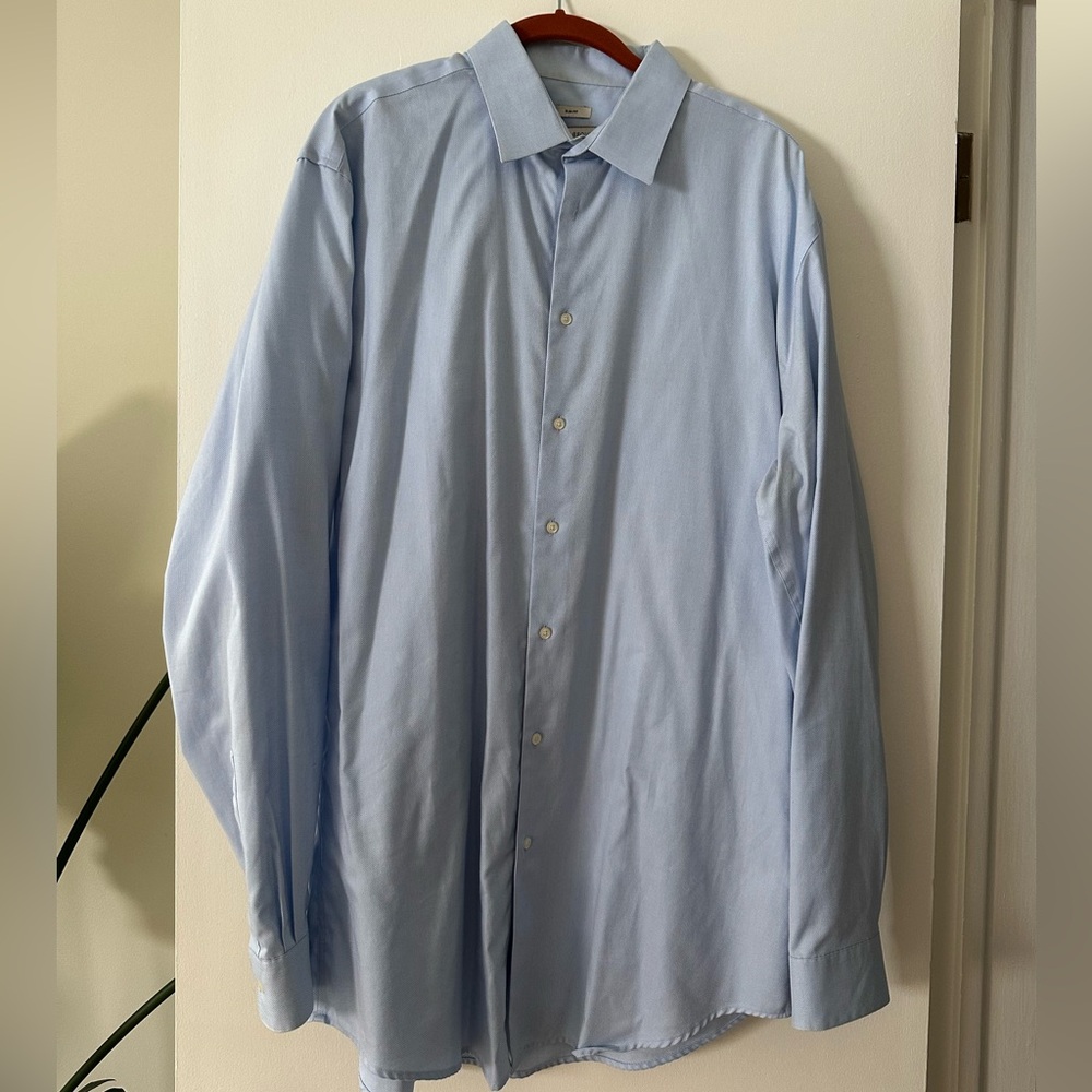 Joseph Abboud Slim Fit Sky Blue Dress Shirt
